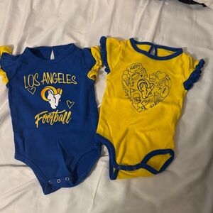 NFL Los Angeles Kids Bodysuit Set - Blue and Yellow